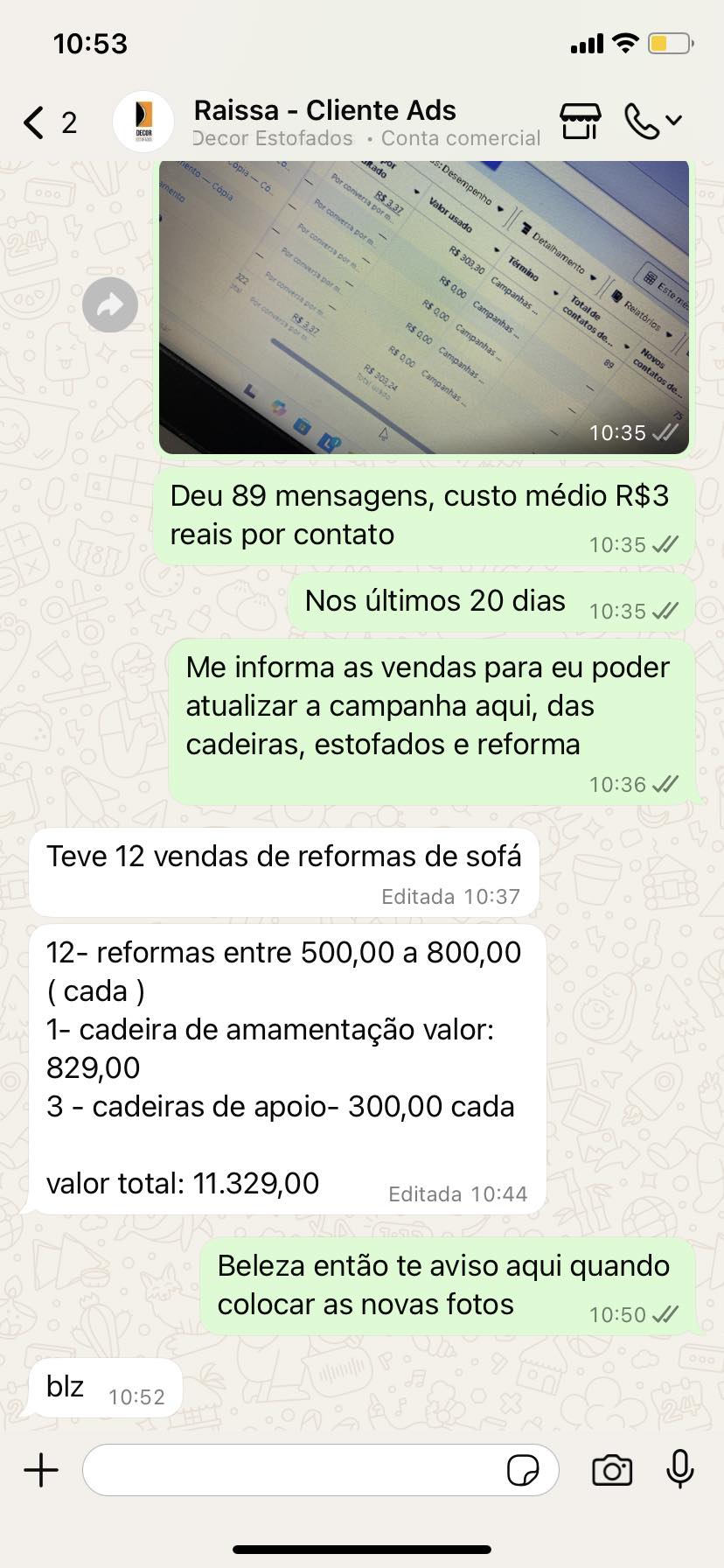 Cliente - R$3 por contato